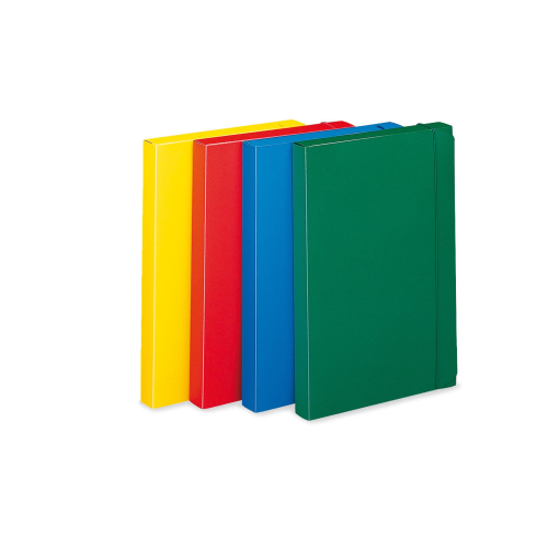 CARTELLA PROGETTO CON ELASTICO DORSO 3 ROSSO